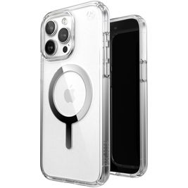 Speck Presidio2 Pro Coque Transparente iPhone 15 Pro Max MagSafe Coque arrière Rigide Anti-Chocs - Transparent