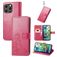 Mobigear Clover Housse iPhone 15 Pro Etui Porte-Monnaie - Magenta