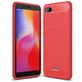 Mobigear Brushed Slim Coque Xiaomi Redmi 6A Coque arrière en TPU Souple - Rouge