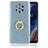 Mobigear Glitter Ring Coque Nokia 9 PureView Coque arrière en TPU Souple avec Anneau-Support - Bleu