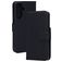Mobiparts Wallet Housse Samsung Galaxy A27 Etui en Cuir Véritable Porte-Monnaie - Noir