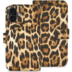My Style Flex Wallet Housse iPhone 16 Plus Etui Porte-Monnaie - Wild Leopard