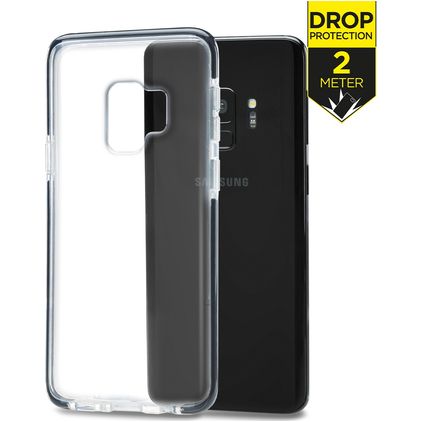 Mobilize Shatterproof Samsung Galaxy S9 Plastique rigide Coque arrière Antichoc - Transparent / Noir