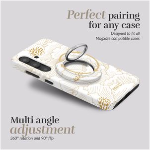 MIO Holder MagSafe Bague téléphone - White Roses Universel