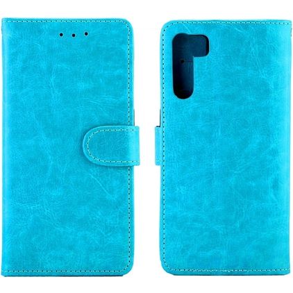 Mobigear Wallet OPPO A91 Étui Portefeuille - Bleu