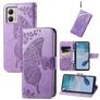 Mobigear Butterfly Housse Motorola Moto E13 Etui Porte-Monnaie - Violet