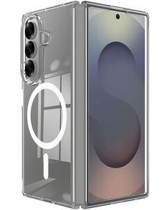 Mobigear Crystal Coque Transparente Samsung Galaxy Z Fold 8 Ultra MagSafe Coque arrière Rigide - Transparent