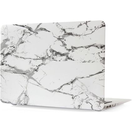 Mobigear Marble MacBook Air 13 Pouces (2010-2019) Coque - Blanc - Model A1369 / A1466