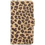 Mobigear Leopard Housse iPhone XS Etui Porte-Monnaie - Marron