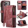 CaseMe C30 Housse iPhone 17 Pro Etui Porte-Monnaie - Rouge