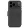 Decoded Detachable Wallet Housse iPhone 17 Pro MagSafe Etui avec Coque Détachable en Cuir Véritable Porte-Monnaie - Noir