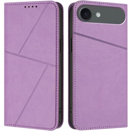 Mobigear Frosted Flip iPhone Air Étui Portefeuille - Violet