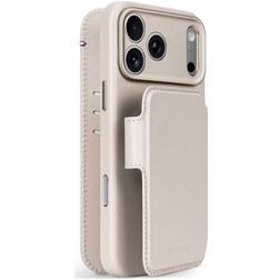 Decoded Detachable Wallet Housse iPhone 18 Pro MagSafe Etui avec Coque Détachable en Cuir Véritable Porte-Monnaie - Taupe
