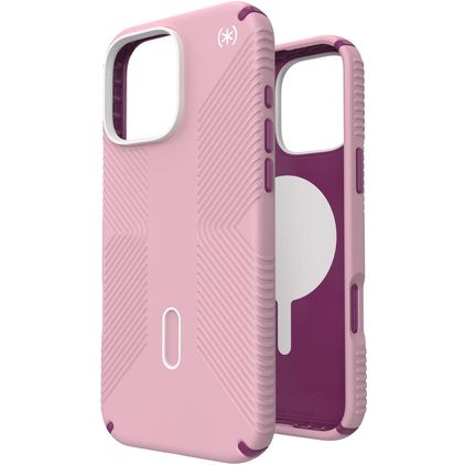 Speck Presidio2 Grip iPhone 16 Pro Max MagSafe Plastique rigide Coque arrière Antichoc - Rose