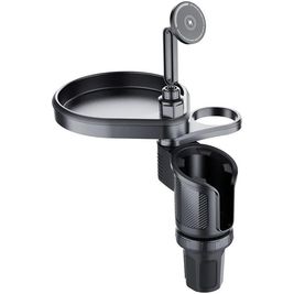 Mobigear Table MagSafe Support Voiture Porte-gobelet Magnétique Universel - Noir