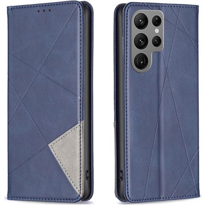 Mobigear Rhombus Slim Housse Samsung Galaxy S23 Ultra Etui - Bleu
