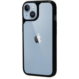 Mobiparts Rugged Coque iPhone 14 Coque arrière Rigide Anti-Chocs - Noir