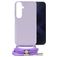 Mobilize Lanyard Gelly Samsung Galaxy A15 Coque avec cordon en TPU Souple - Pastel Purple