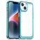 Mobigear Crystal Coque iPhone 15 Coque arrière Rigide - Transparent / Turquoise