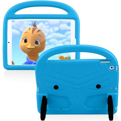 Mobigear Buddy Coque iPad 9 (2021) Coque de tablette pour enfants avec Poignée Enfants en EVA - Bleu