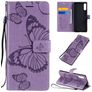 Mobigear Butterfly Housse Sony Xperia L4 Etui Porte-Monnaie - Violet