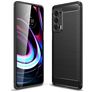 Mobigear Brushed Slim Coque Motorola Edge (2021) Coque arrière en TPU Souple - Noir