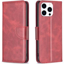 Mobigear Excellent Housse iPhone 16 Pro Max Etui Porte-Monnaie - Rouge
