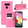 Mobigear Classic LG K50s Étui Portefeuille - Magenta