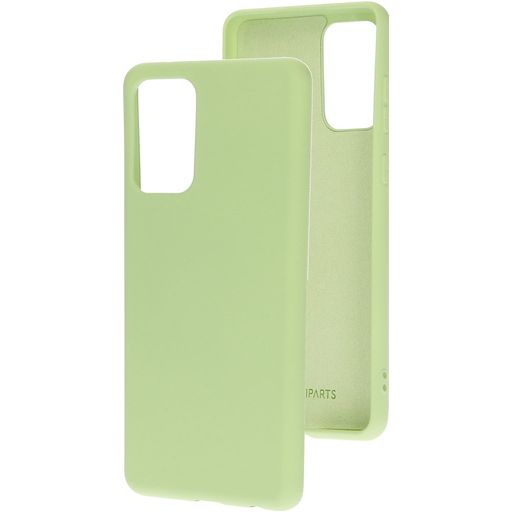 Mobiparts Coque Samsung Galaxy A72 Coque arrière en Silicone - Pistache Green