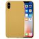 Mobigear Colors Coque iPhone X Coque arrière en Silicone - Jaune