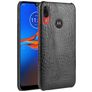 Mobigear Croco Coque Motorola Moto E6 Plus Coque arrière - Noir