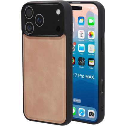 Mobiparts Classic iPhone 17 Pro Max MagSafe Plastique rigide Coque arrière - Moonstone Beige