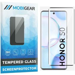 Mobigear Premium HONOR 50 Verre trempé Protection d'écran - Compatible coque - Noir