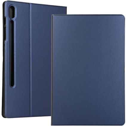 Mobigear Folio Samsung Galaxy Tab S7 Plus Étui + Porte-stylet - Bleu foncé