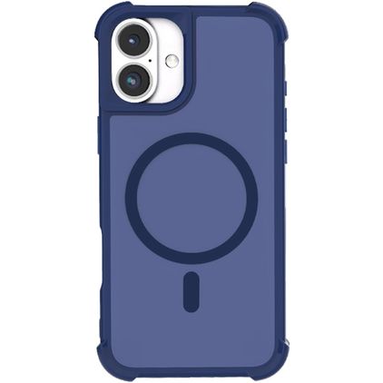 Mobigear Armor Shield Coque iPhone 16 Plus MagSafe Coque arrière Rigide - Bleu