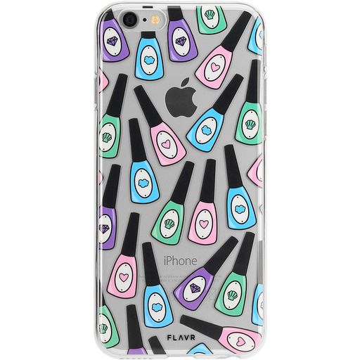 FLAVR iPlate Coque iPhone SE (2020) Coque arrière en TPU Souple - Nail Polish