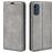 Mobigear Retro Slim Housse Motorola Moto E32s Etui Porte-Monnaie - Gris