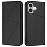 Mobigear Frosted Flip iPhone 17 Étui Portefeuille - Noir