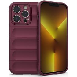 Mobigear Bumpy Coque iPhone 14 Pro Coque arrière en TPU Souple - Bordeaux