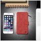 Caseme 007 Housse iPhone 6s Etui avec Coque Détachable Porte-Monnaie - Rouge