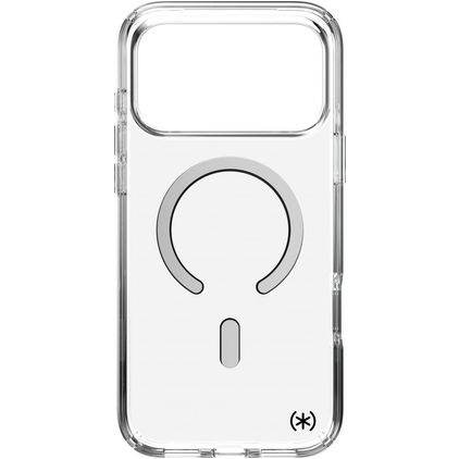 Speck Presidio Perfect Clear Coque Transparente iPhone 18 Pro Max MagSafe Coque arrière Rigide Anti-Chocs - Transparent