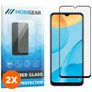 Mobigear Premium OPPO A15 Verre trempé Protection d'écran - Compatible Coque - Noir (Lot de 2)