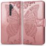 Mobigear Butterfly Housse OPPO A5 (2020) Etui Porte-Monnaie - Rose doré