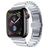 Mobigear Madrid Bracelet Acier Apple Watch Fermeture boucle déployante - 42/41/40/38 mm - Argent
