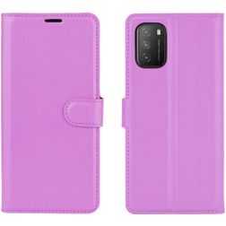 Mobigear Classic POCO M3 Étui Portefeuille - Violet