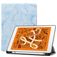 Mobigear Tri-Fold Marble Coque iPad Air 3 (2019) Etui + Porte-crayon - Bleu