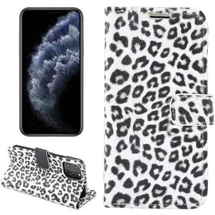 Mobigear Leopard Housse iPhone 13 Etui Porte-Monnaie - Blanc