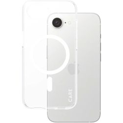 CARE by PanzerGlass Flagship Coque Transparente iPhone 17e MagSafe Coque arrière Rigide - Transparent