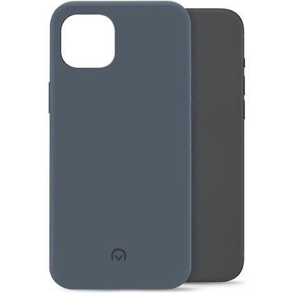 Mobilize Rubber Gelly Coque iPhone 15 Plus Coque arrière en TPU Souple - Matt Blue