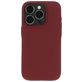 Mobiparts Coque iPhone 15 Pro Coque arrière en Silicone - Plum Red